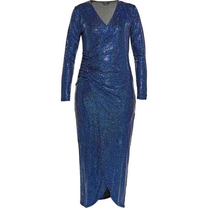 Faina Jurk Dames blauw