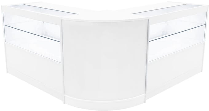 Selene led winkelbalieset - wit - cm60 & 2x c1200 - mdf melamine