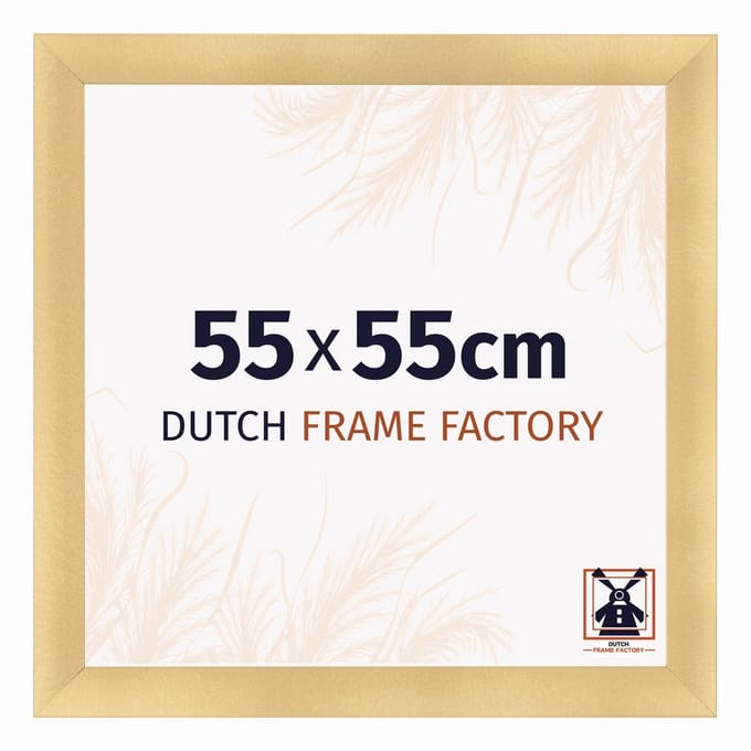 Fotolijst 55x55 cm - MDF - Goud Mat - Praag