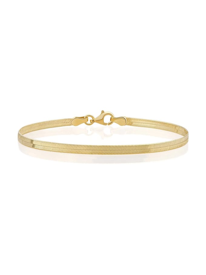 Sparkling Jewels Herringbone Chain Armband LK-HBG-019