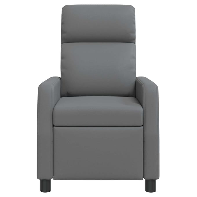 vidaXL - Recliner - Grijs - Kunstleer
