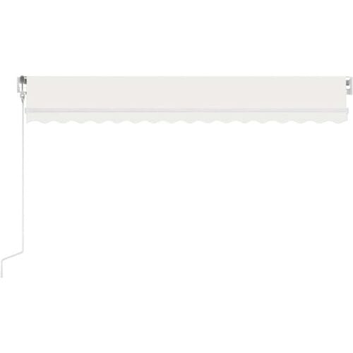 vidaXL - Luifel - automatisch - met - LED - en - windsensor - 450x300 - cm - crèmekleur
