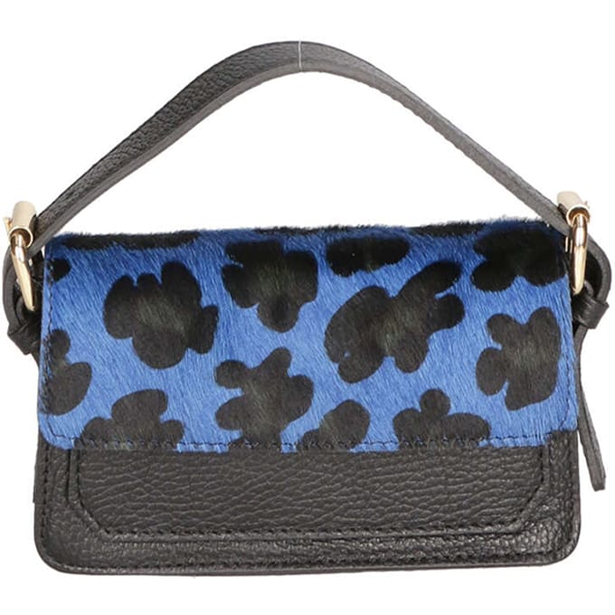 Faina Handtas Dames Luipaard Blu