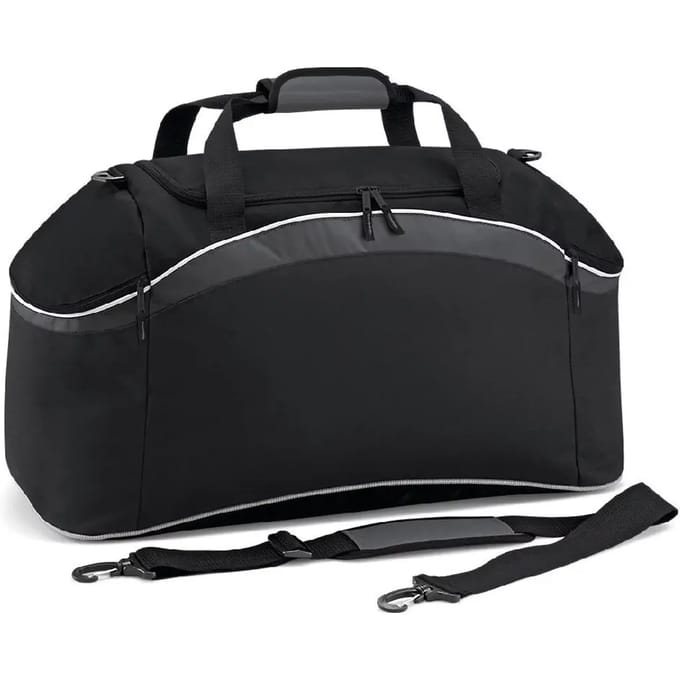 BagBase Teamwear Holdall BG572 - BLACK/GRAPHITE GREY/WHITE - 64 x 35 x 31 cm
