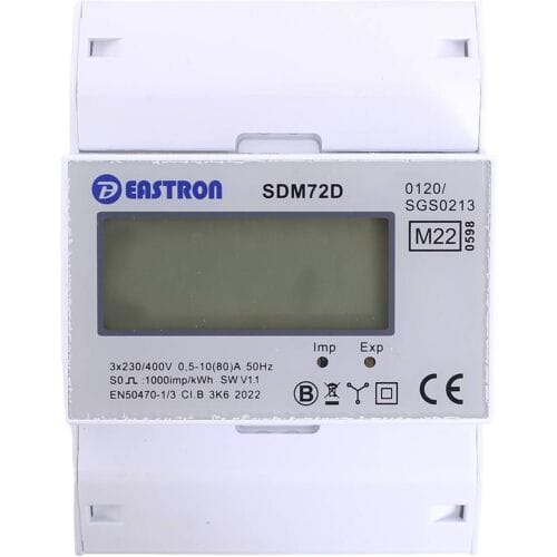 Counttec SDM72D SDM72D kWh-meter 3-fasen Digitaal 80 A Conform MID: Ja Piece 1 stuk(s)