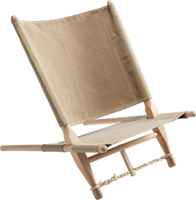 Nordisk Moesgaard Houten Stoel, beige