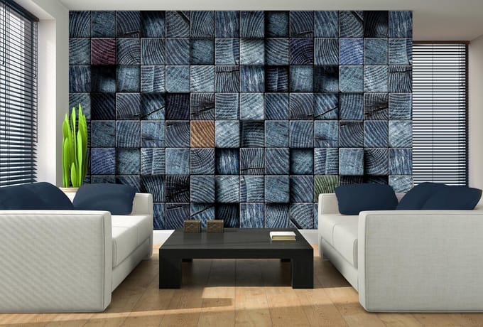 Poster | Blauw | 104 x 70,5 cm