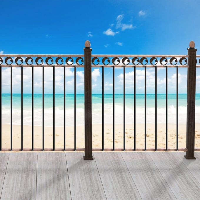 Metalen Balusters Trap 11 Stuks 44''x0.5'' Aluminium Spindels met Schroeven