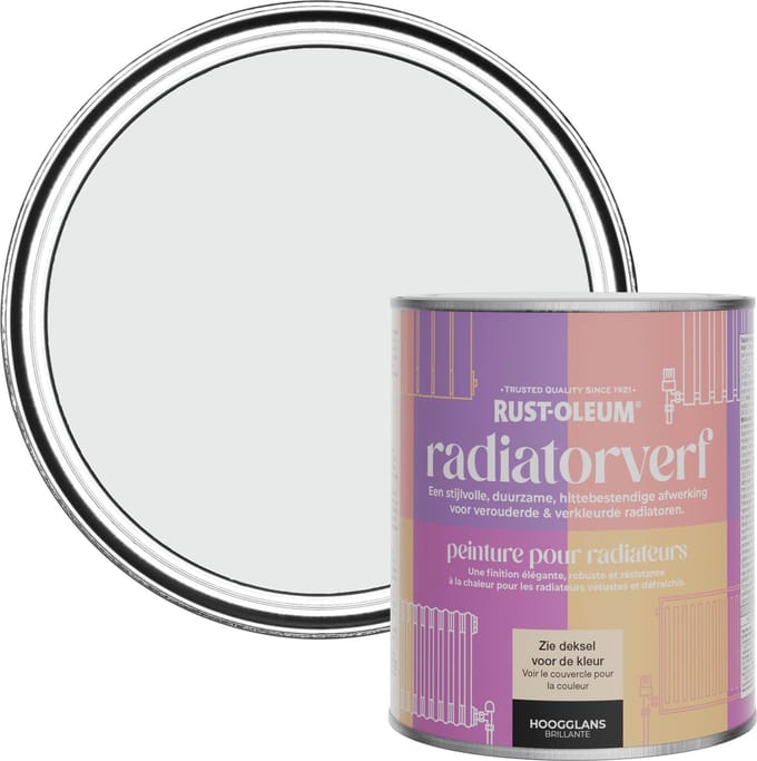 Rust-Oleum Grijs Radiatorverf Hoogglans - Monaco Mist 750ml