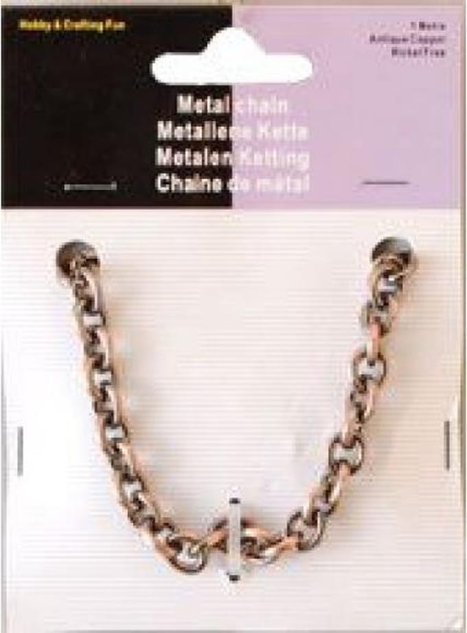 Metalen Ketting - Antiek Koper - 7,8mm x 1M