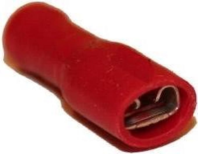 Bofix Platte kabelschoenen - vrouwelijk - 4.8 mm - geïsoleerd - set van 25