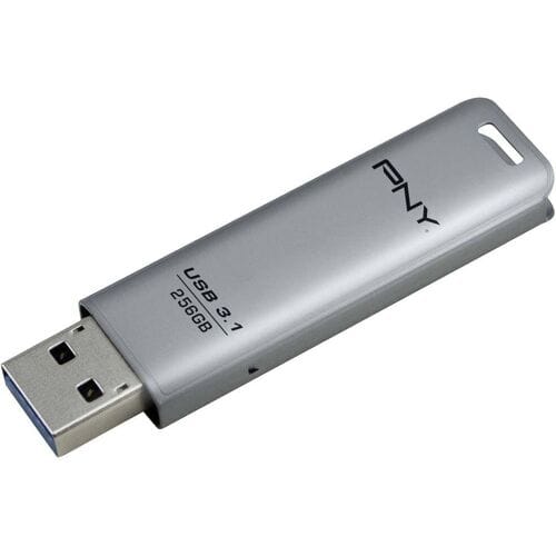 PNY Elite Steel USB-stick 256 GB Zilver FD256ESTEEL31G-EF USB-A 3.1 Gen 1