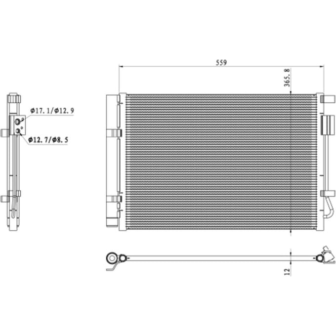 Condensor, airconditioning NRF 350496
