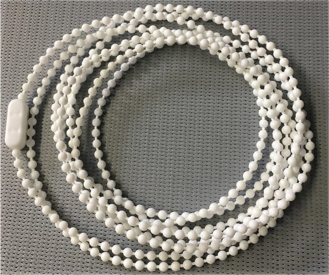 Rolgordijn ketting Kunststof 75 cm eindeloos - Cremé