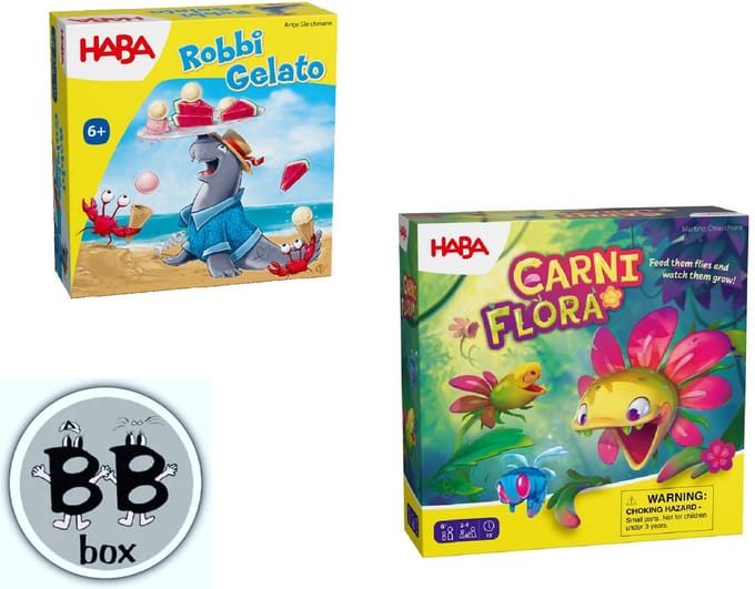 Haba Set van 2 spellen vanaf 6 jaar: Carni Flora - Robbi Gelato