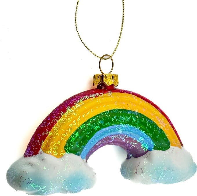 Kerstbal Hanger Regenboog