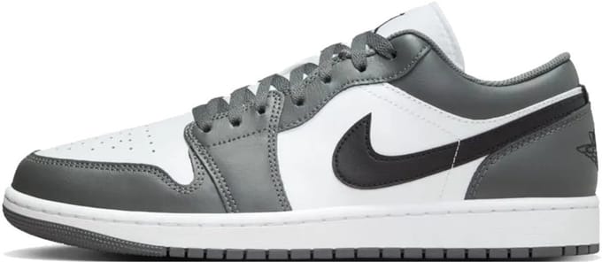 Air Jordan 1 Low Iron Grey Black Heren Sneakers Wit 553558-152 44.5