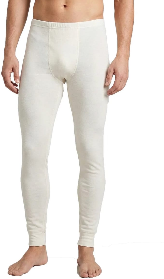 Beeren Thermo broek/legging Heren - Warme viscose thermobroek mannen - Crème / S - Creme