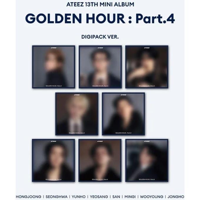 ATEEZ - [GOUDEN UUR : DEEL.4] 13e Mini-album DIGIPACK Set
