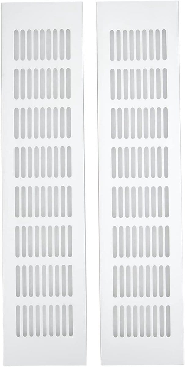 Ventilatierooster - Ventilatieplaat - Ruimtes Ventileren - Aluminium Legering - 35 x 9 cm - Zilver