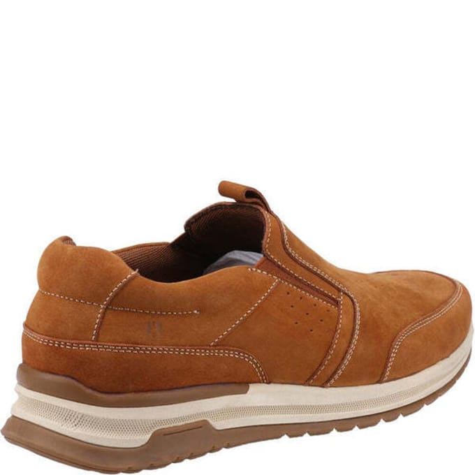 Hush Puppies Heren Cole lederen vrijetijdsschoenen (Tan)