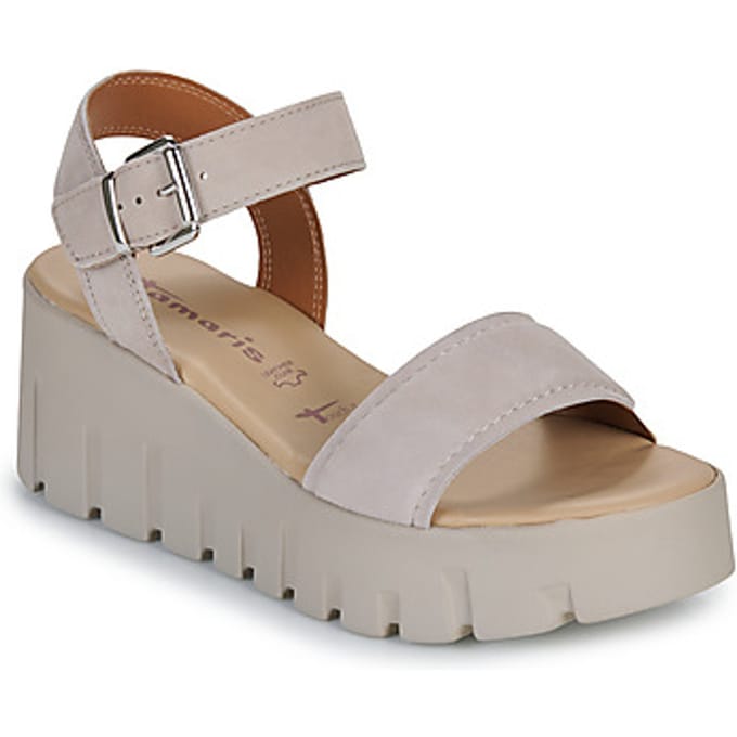 Tamaris Damen Sandalette M2871242 in taupe