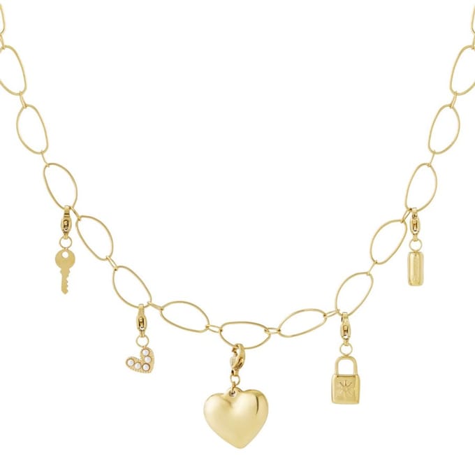 Diy bedelketting bedels stainlessteel