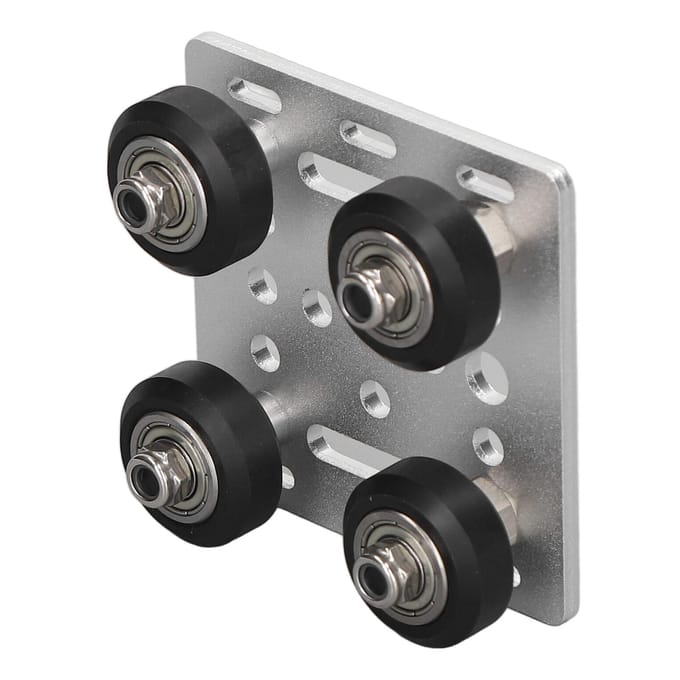 V Gantryplaat voor 2020 V Type Aluminium Profiel Wielen 3D Printers CNC Standaard Zilver gray