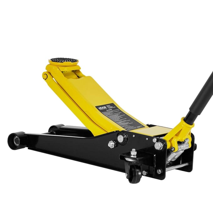 Cric rouleur profil bas, capacité max. 2 tonnes, Cric rouleur de course en acier avec pompe à double piston à levage rapide, Cric de levage hydraulique robuste pour