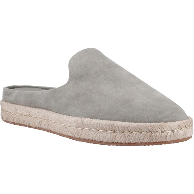 TOMS Santiago Muiltjes Leer Mannen Vetiver Grijs