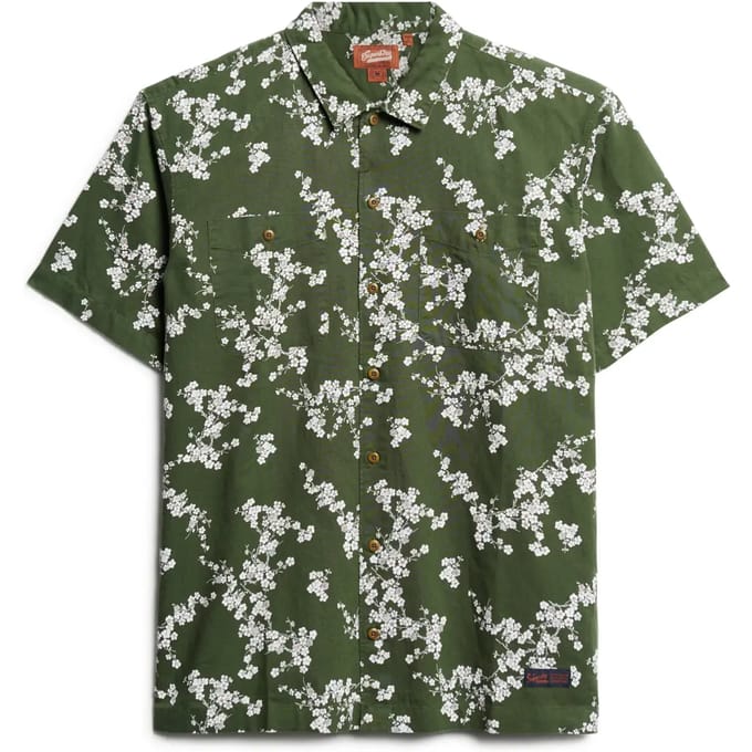 Superdry - Beach overhemd met korte mouwen - Heren - Shirts