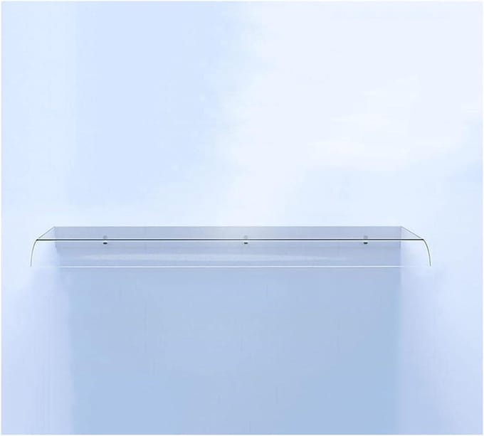 Raam Luifel - Deur Overkapping - Bescherming Buiten - Onzichtbaar Ontwerp - 40x110 cm - Transparant