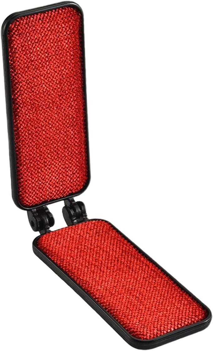 Reispluisborstel - Kledingborstel - Kleding Reinigen - Opvouwbaar Ontwerp - Compact Formaat - Zwart
