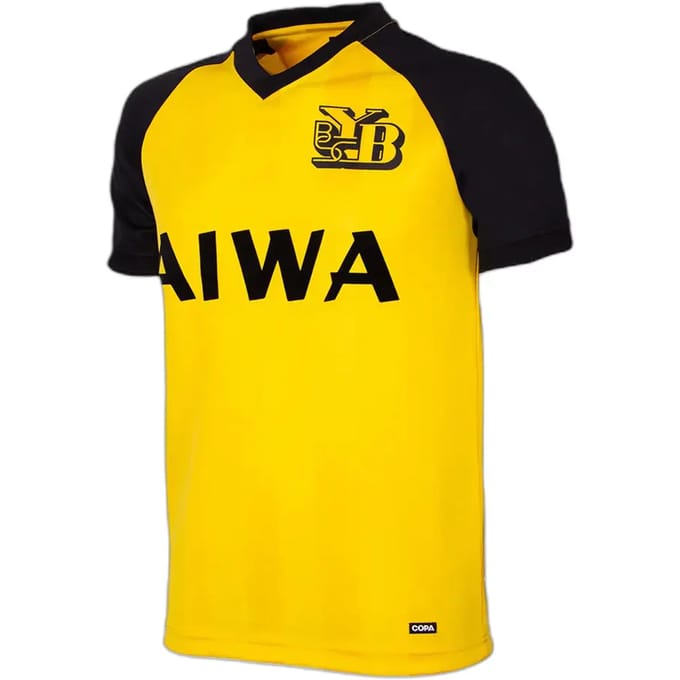COPA - BSC Young Boys 1985/86 Retro Voetbalshirt - Heren - Geel - S
