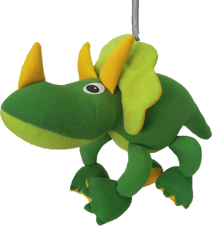 Jumpers - Triceratops - Wiebeldier aan veer