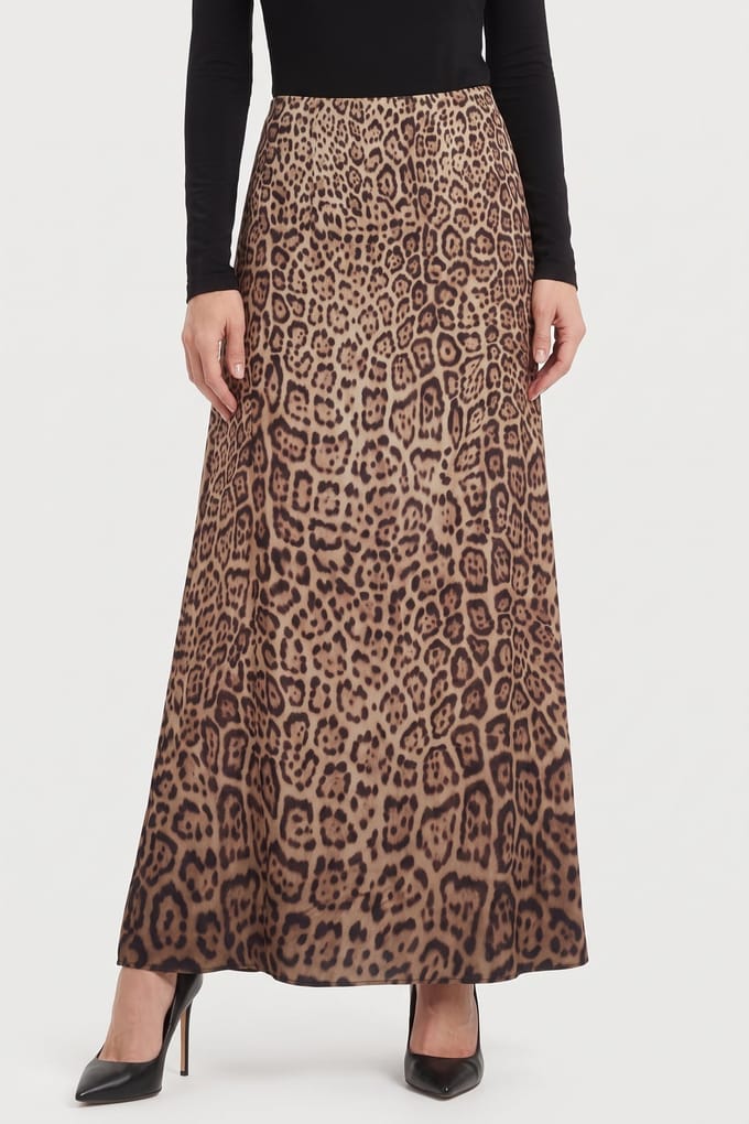 GUESS Alanis Midi Skirt Charming Leopard Deg Taglia: 48 | Minigonne Outlet | Donna