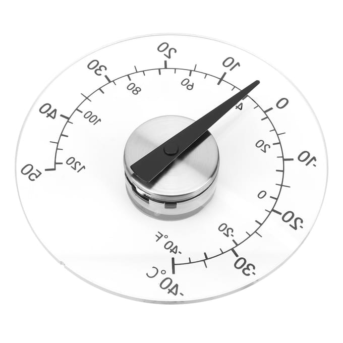 Buitenthermometer Zelfklevend Transparant Raam Deur Kas Temperatuur Monitor Tester white