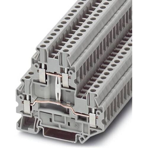 Phoenix Contact 3044652 Doorgangsserieklem 5.2 mm Schroeven Grijs 50 stuk(s)