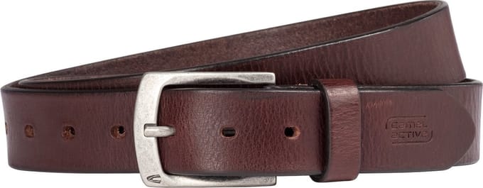 camel active Riem gemaakt van leer - Maat menswear-S - Donkerbruin