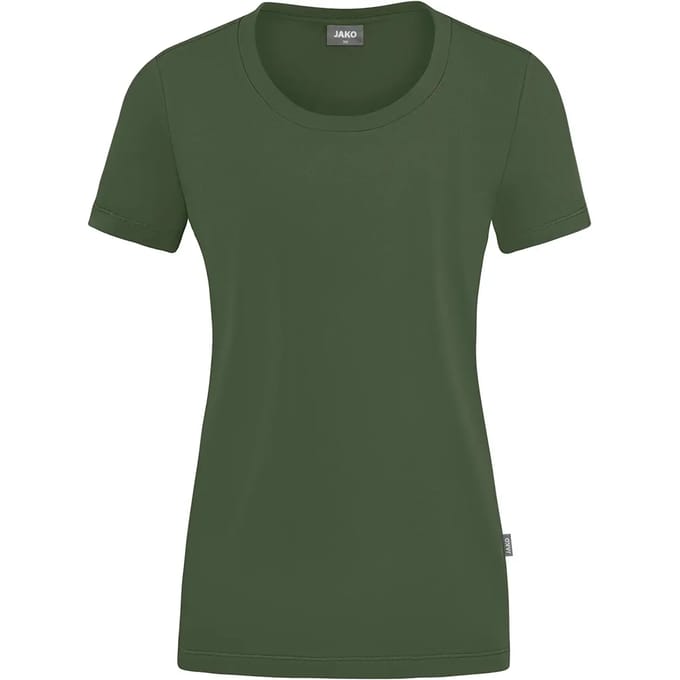 Jako Organic Stretch-T-Shirt Dames - Olijf | Maat: 46