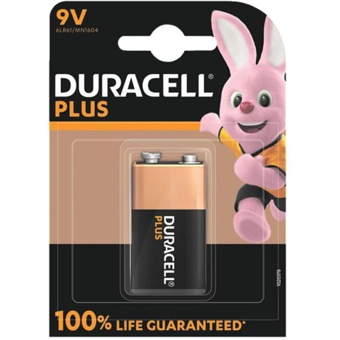 Duracell Plus 9V - alkaline batterijen - 6LR61 - 1 stuk