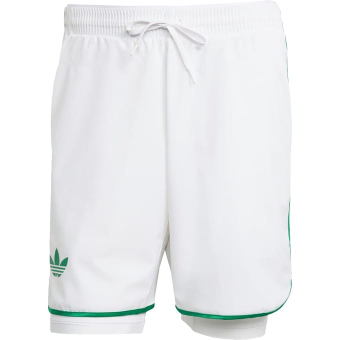 adidas 7in Shorts Heren-Wit,Groen