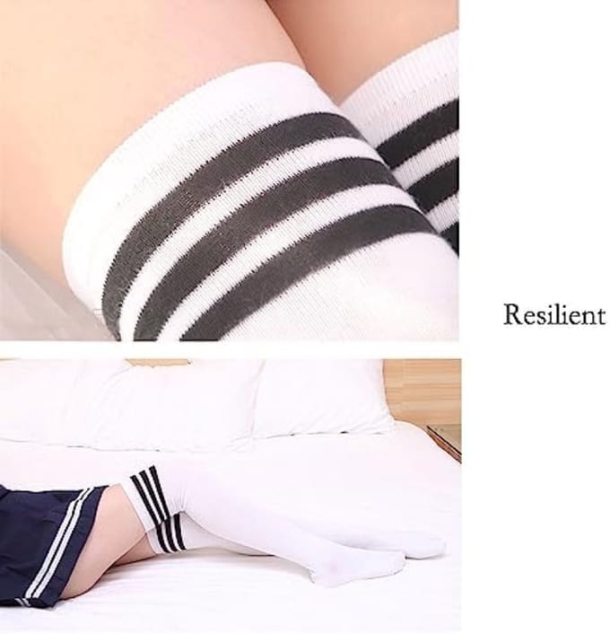 Dames kniekousen set - 2 paar zachte overknee sokken