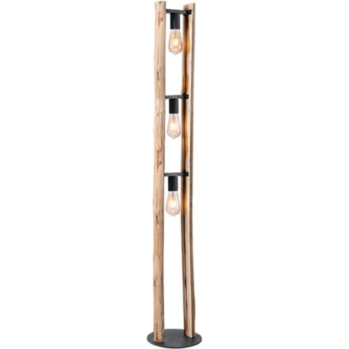 LABEL51 - Vloerlamp Woody - Beige - 25x25x150cm