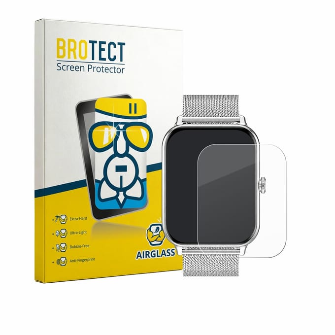 Screenprotector voor Betatree Smartwatch 1.85" Beschermglas transparant