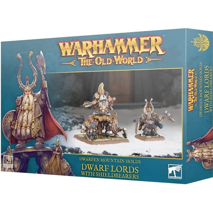 Figurine Games Workshop Warhammer ToW - Dwarfen Mountain Holds Dwarf Lord With ShildBearers