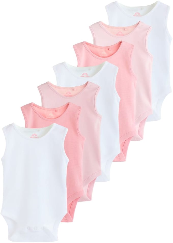 Next - Meisjes - Essentieel Vest Baby Bodysuits - Roze