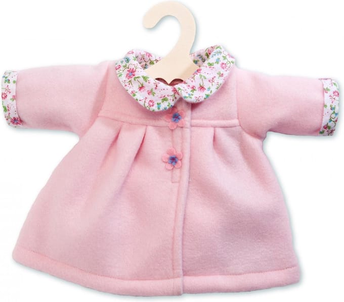 Heless Poppenkleertjes Mantel met kraag 28-35 cm - Roze