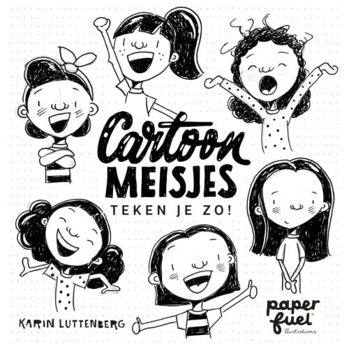 Cartoonmeisjes Teken Je Zo! - Karin Luttenberg