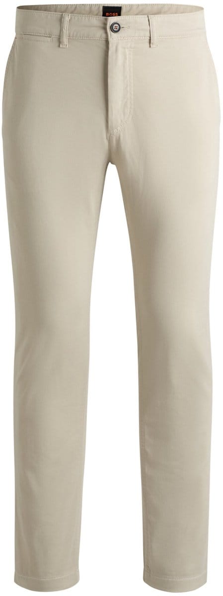BOSS - Broek - Maat 34/L32 - Mannen - Beige - katoen